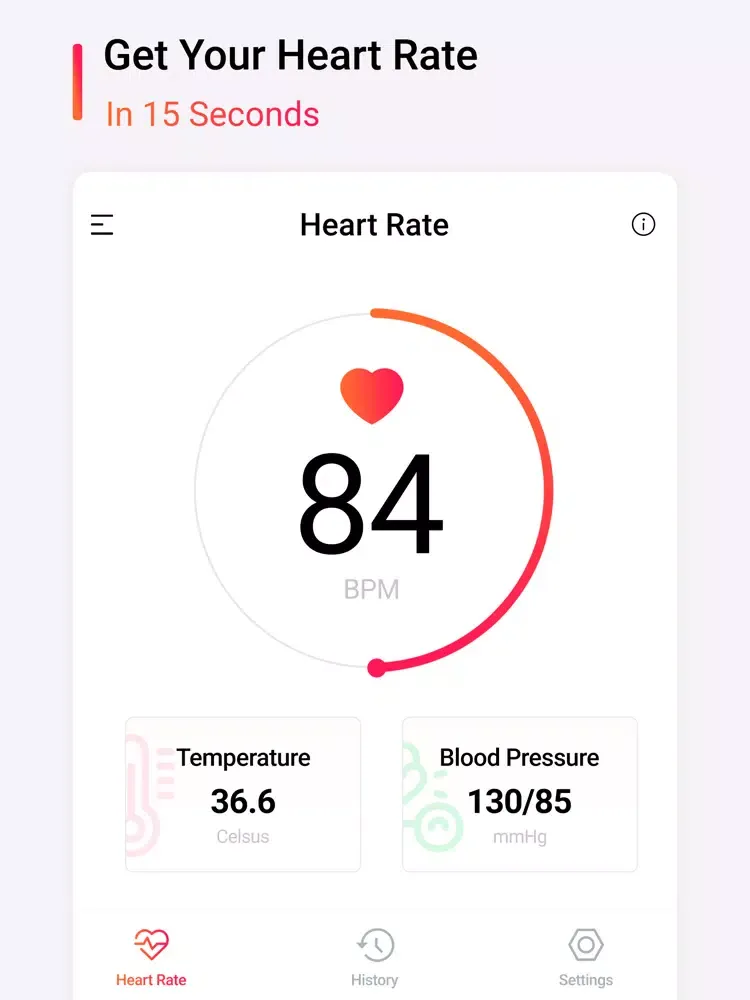Tangkapan layar Instant Heart Rate HR Monitor iPad 