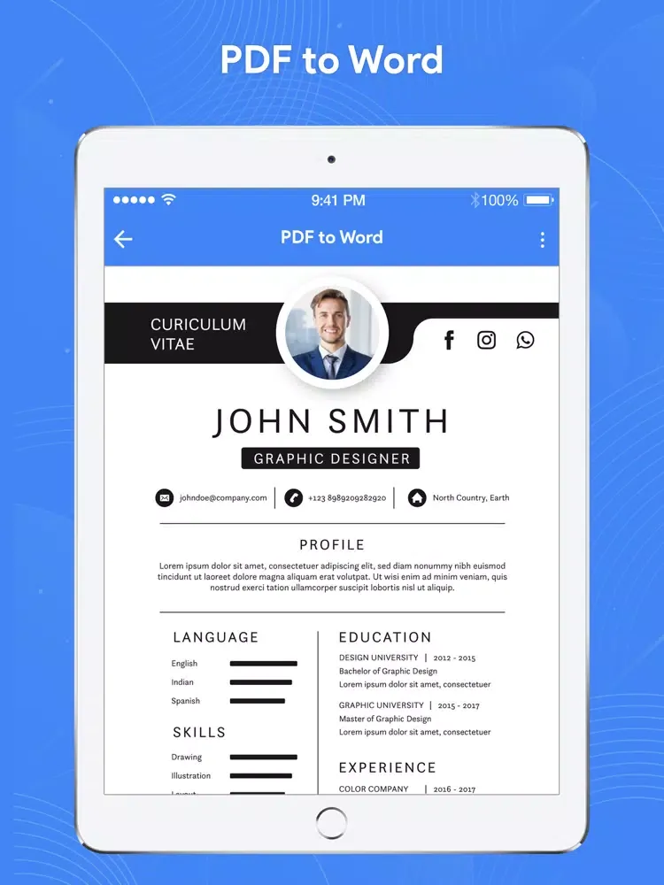 PDF Converter and Power PDF iPad Screenshots