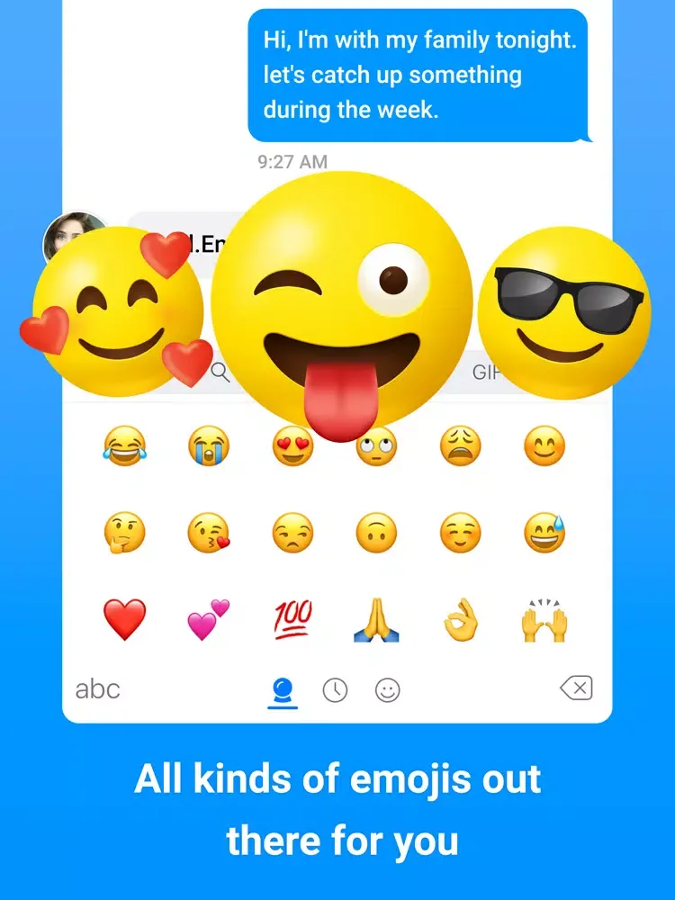 Emoji Keyboard - Fonts&Emoji iPad  Screenshots