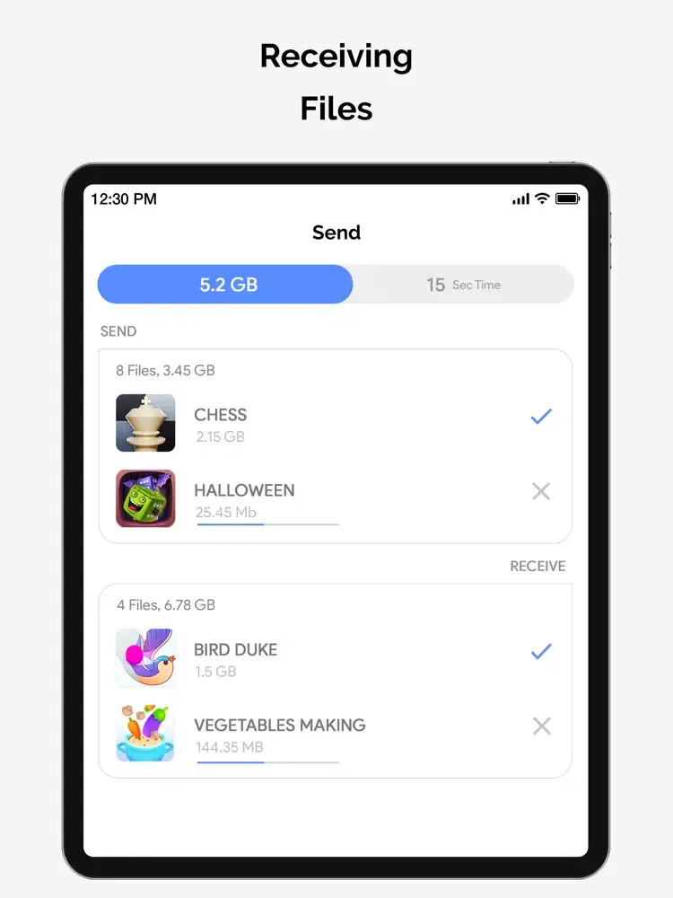 Link Sharing - File Transfer iPad  Screenshots