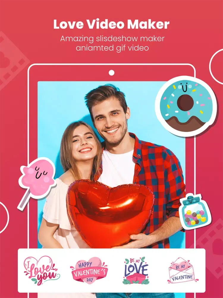 Ảnh chụp màn hình của Love Video Maker - Slideshow iPad 