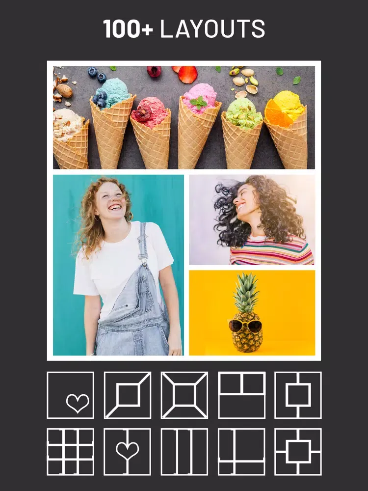 Captures d'écran de Pic Grid -Photo Collage & Grid iPad 