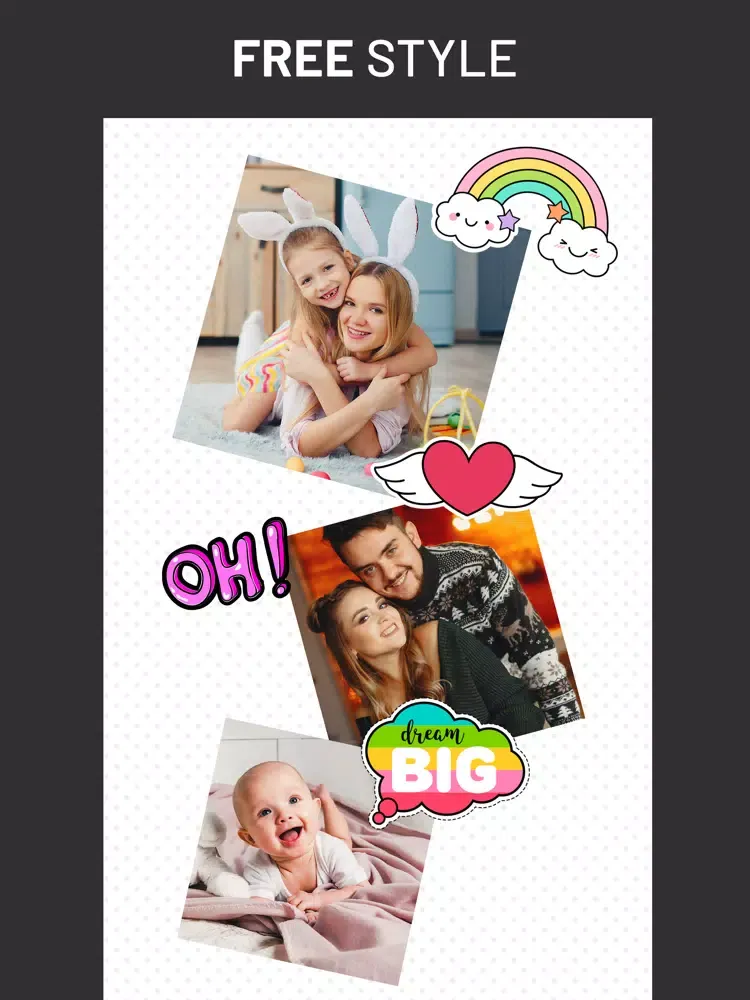 Captures d'écran de Pic Grid -Photo Collage & Grid iPad 