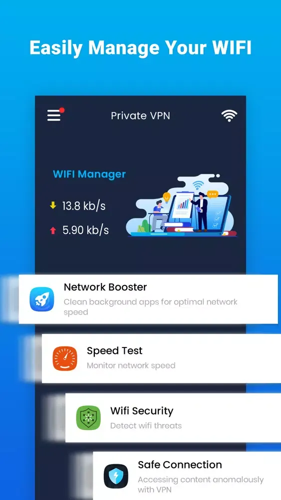 ภาพหน้าจอของ Fast VPN - Private VPN