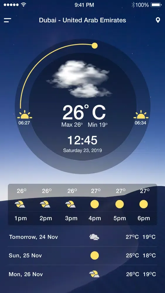 Dark Weather - The Weather App Ekran Görüntüleri