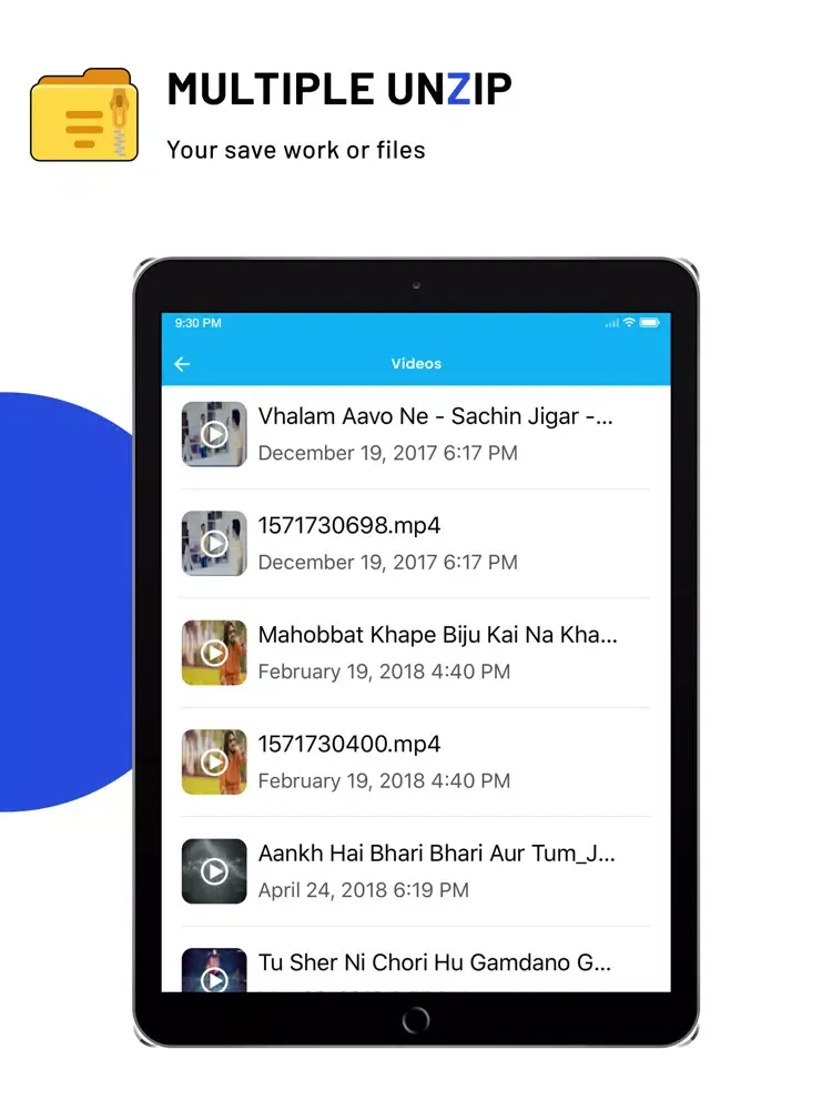Captures d'écran de Zip Unzip & RAR File Extractor iPad 