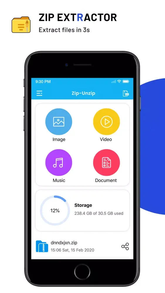 Captures d'écran de Zip Unzip & RAR File Extractor