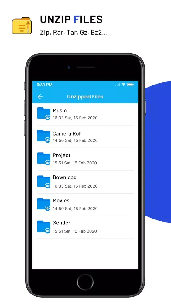 Captures d'écran de Zip Unzip & RAR File Extractor