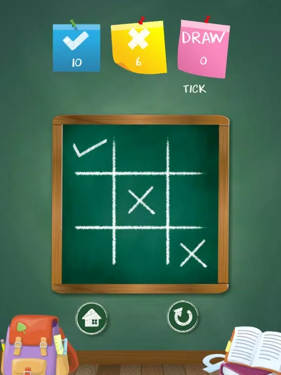 Tangkapan skrin Tic Tac Toe - Back To School Days iPad 