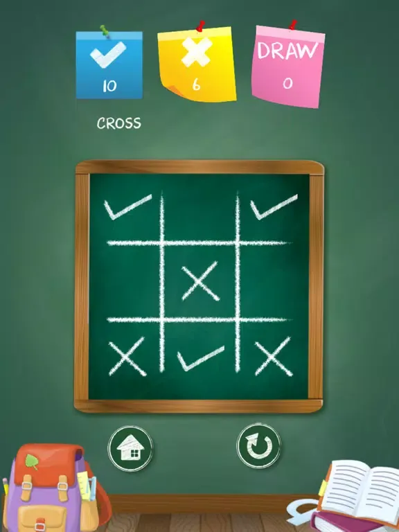 Tangkapan skrin Tic Tac Toe - Back To School Days iPad 
