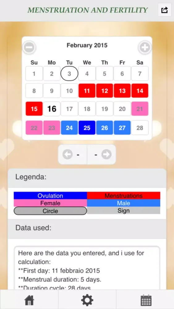 Menstruation And Fertility Screenshots