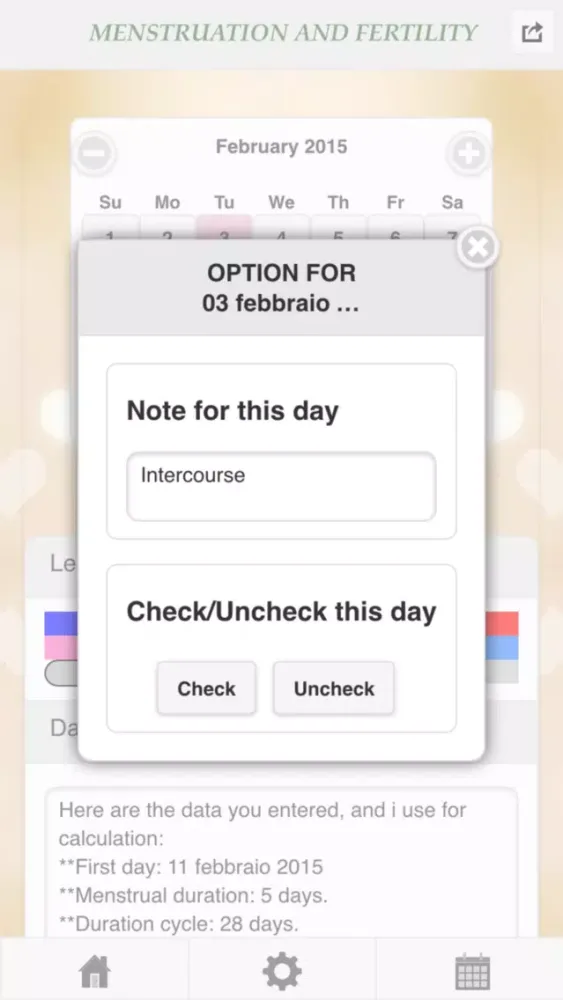 Menstruation And Fertility Screenshots