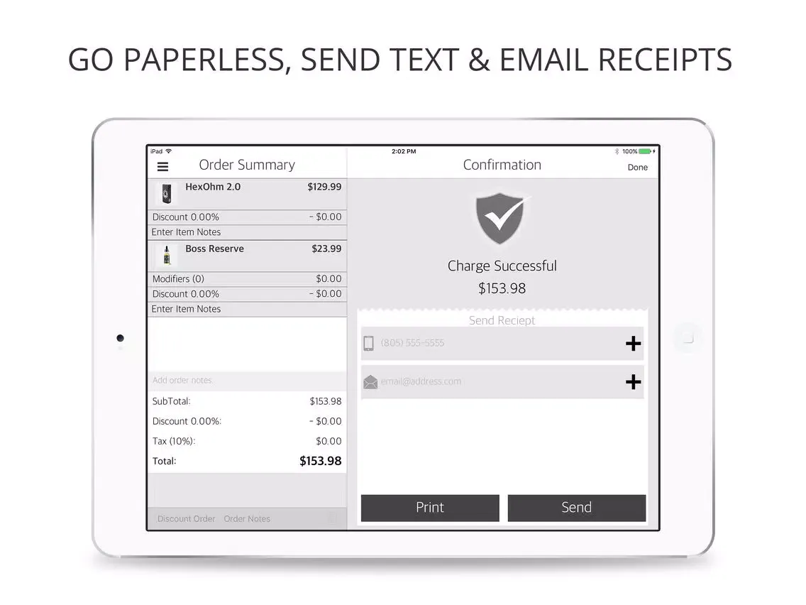 iVapor - Vape Shop (POS) iPad  Screenshots