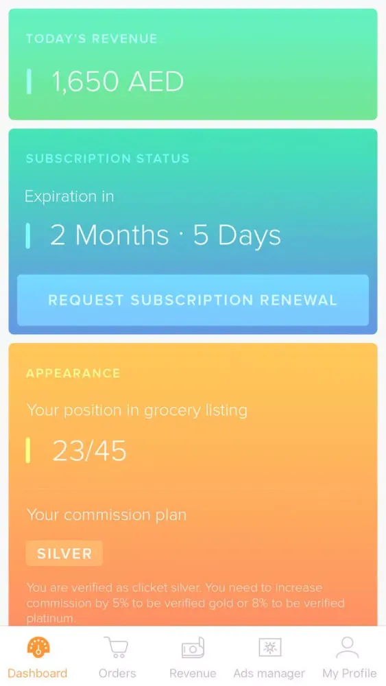 Zrzuty ekranu ProApp Supplier