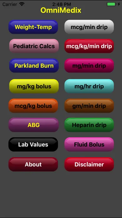 Captures d'écran de OmniMedix Medical Calculator