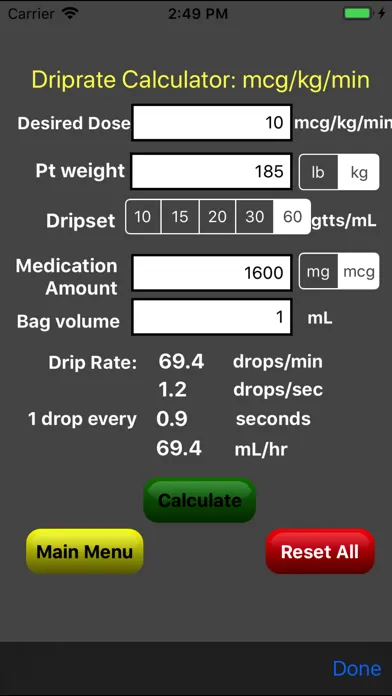 Captures d'écran de OmniMedix Medical Calculator