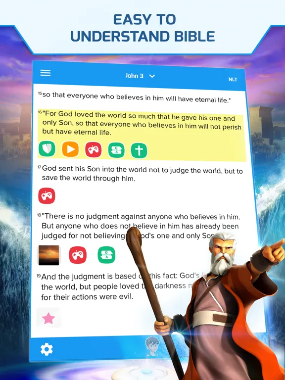 Capturas de pantalla de Superbook Kids Bible iPad 