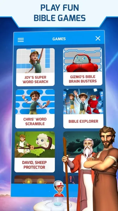 Capturas de pantalla de Superbook Kids Bible
