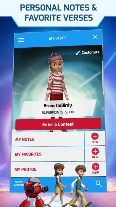 Capturas de pantalla de Superbook Kids Bible
