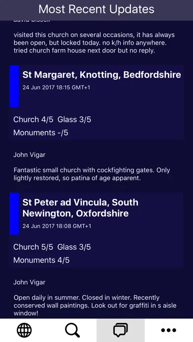 Capturas de tela do Keyholder for Parish Churches