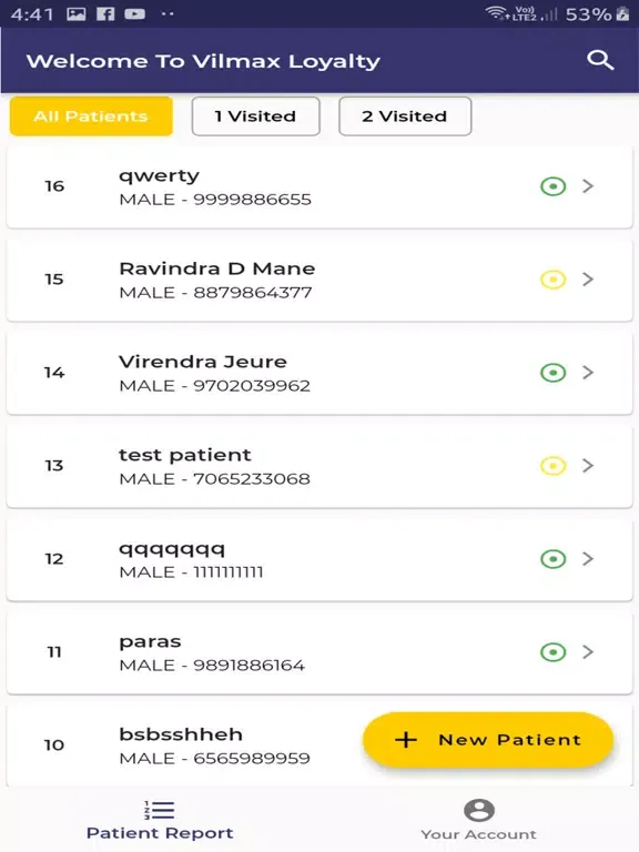 Captures d'écran de Vilmax Loyalty iPad 