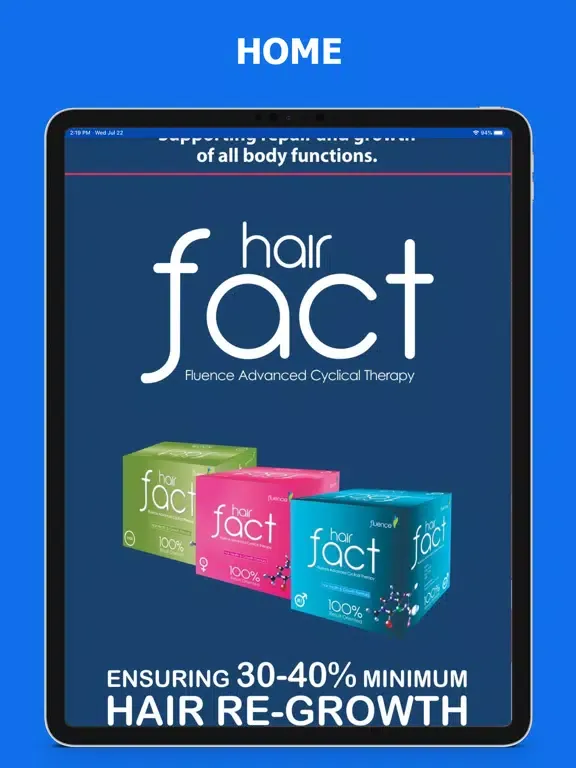 Ảnh chụp màn hình của Hair Fact iPad 