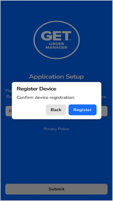 Tangkapan skrin GET Order Manager