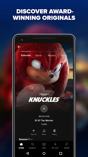 Screenshot di Paramount+