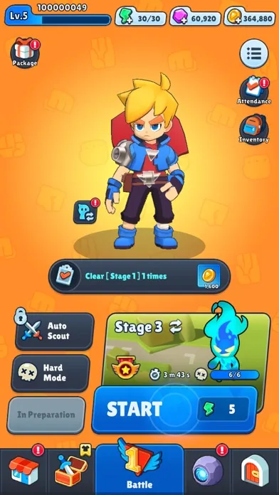 Ảnh chụp màn hình của Smashero.io - Hack n slash RPG
