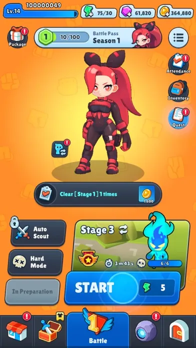 Ảnh chụp màn hình của Smashero.io - Hack n slash RPG