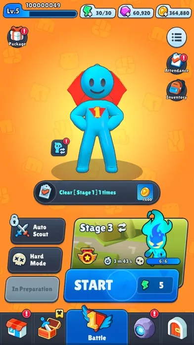 Ảnh chụp màn hình của Smashero.io - Hack n slash RPG