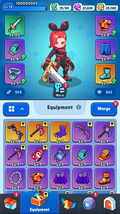 Ảnh chụp màn hình của Smashero.io - Hack n slash RPG