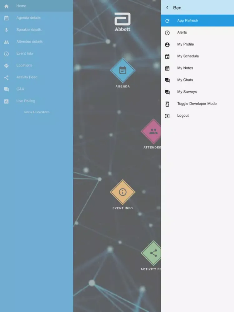 Screenshot di Abbott NM EMEA APAC KO 2019 iPad 