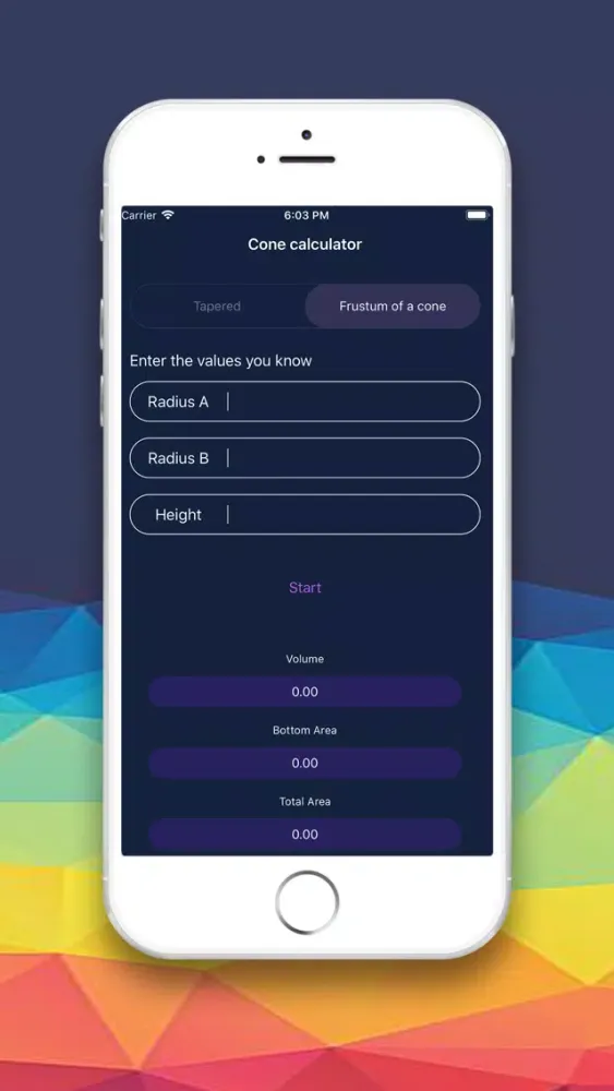Cone Calculator-Parameter Calc应用截图