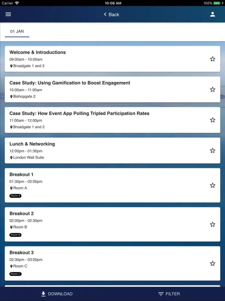 CC Events iPad 應用截圖
