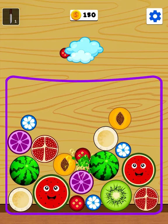 Merge Fruit Fun Drop Game iPad  Screenshots