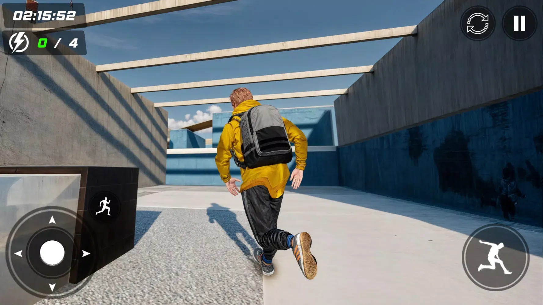 Tangkapan layar Going Up Rooftop Parkour Games