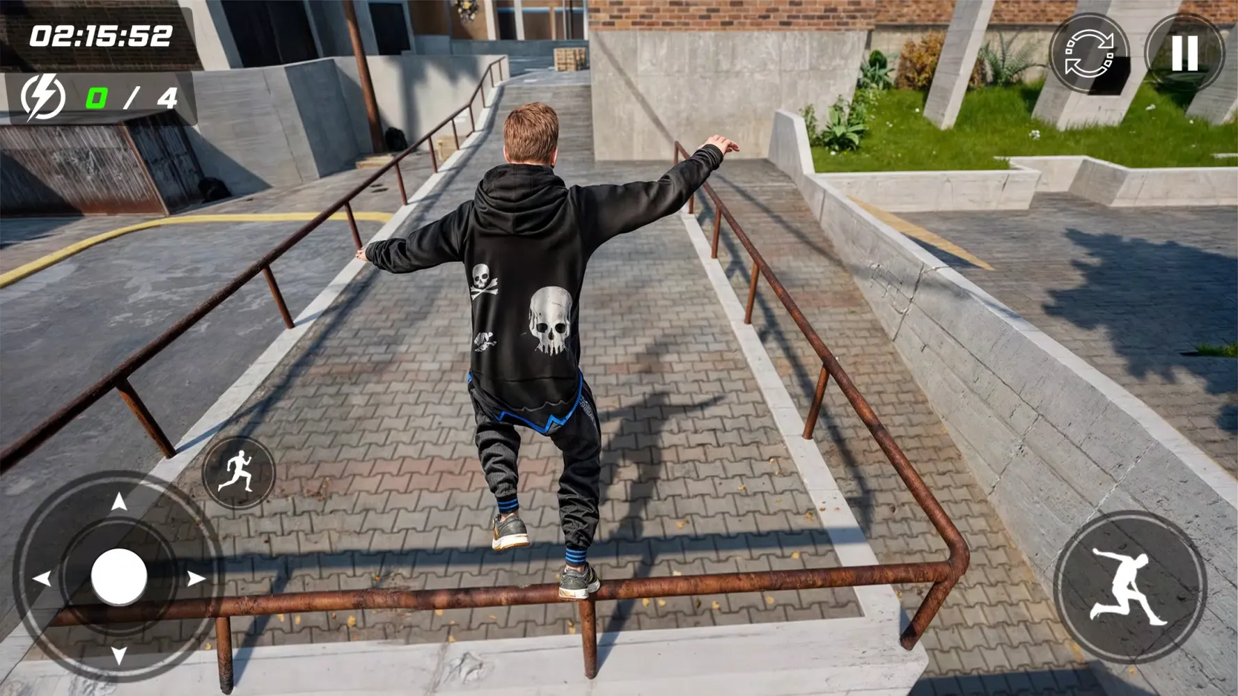 Tangkapan layar Going Up Rooftop Parkour Games