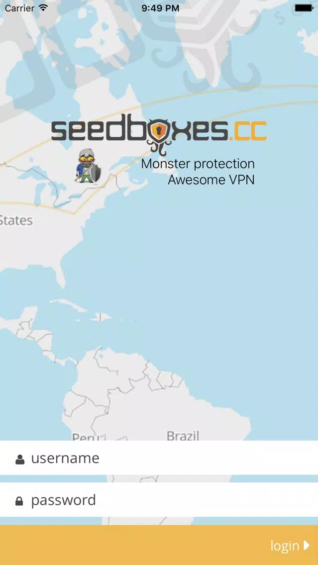 Capturas de tela do SBCC VPN