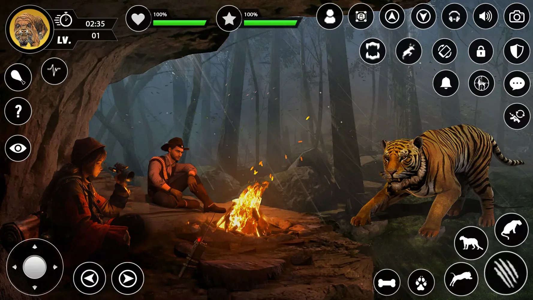 Capturas de tela do Wild Tiger Sim: Animal Games