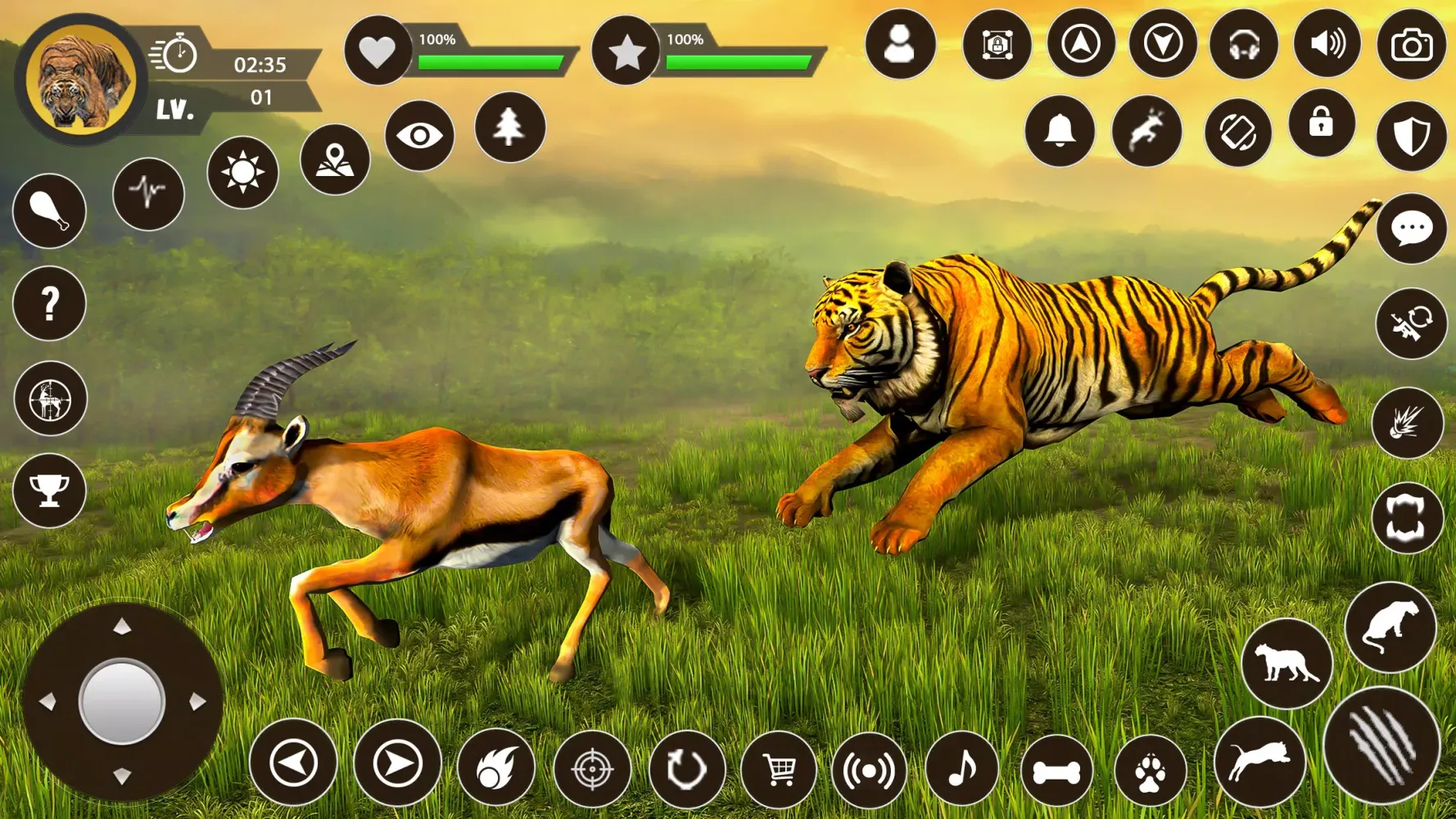 Capturas de tela do Wild Tiger Sim: Animal Games