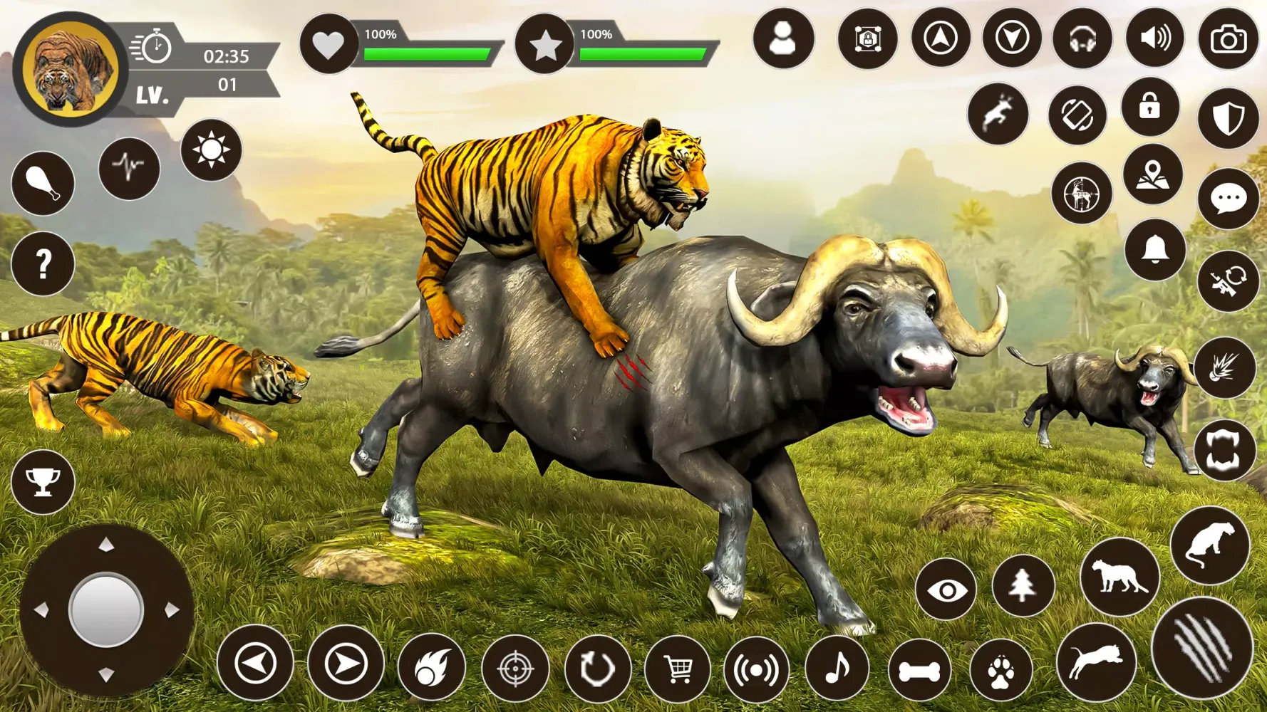 Capturas de tela do Wild Tiger Sim: Animal Games