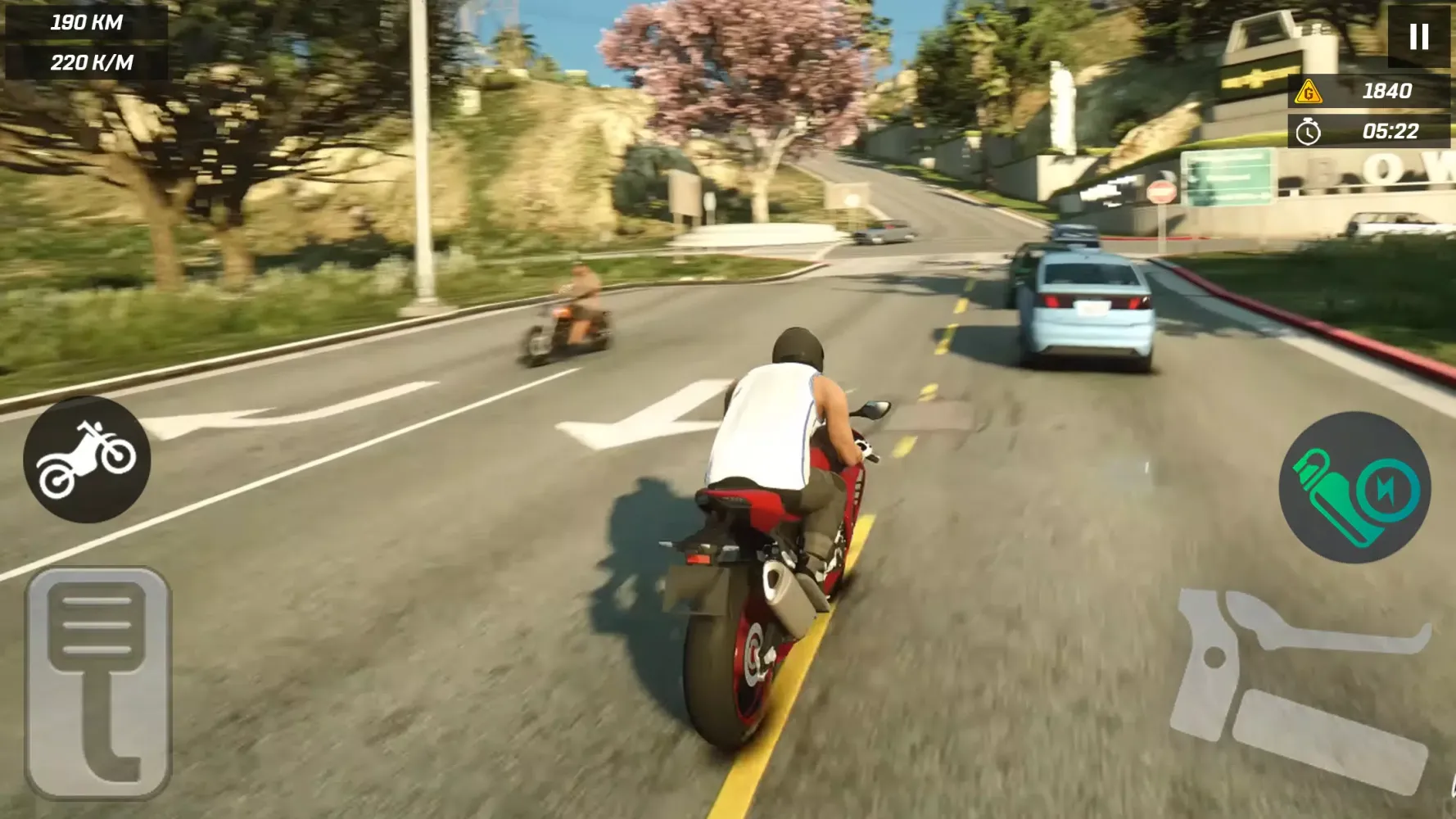 Ảnh chụp màn hình của Traffic Bike Driving & Racing