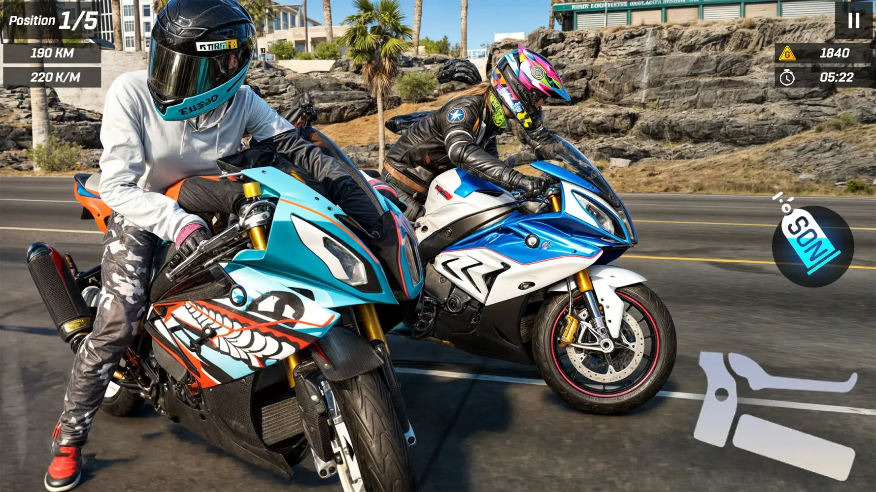 Ảnh chụp màn hình của Traffic Bike Driving & Racing