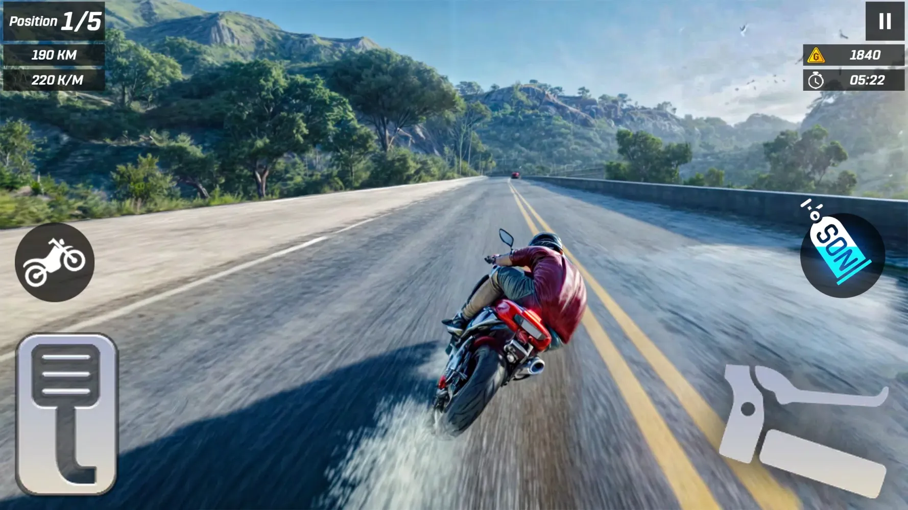 Ảnh chụp màn hình của Traffic Bike Driving & Racing
