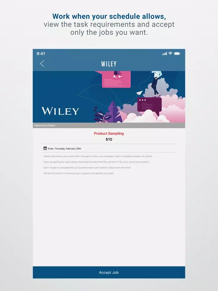 Wiley Task Tracker iPad  스크린샷