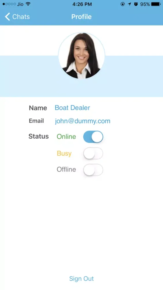 Screenshot di BoatChat Mobile Chat