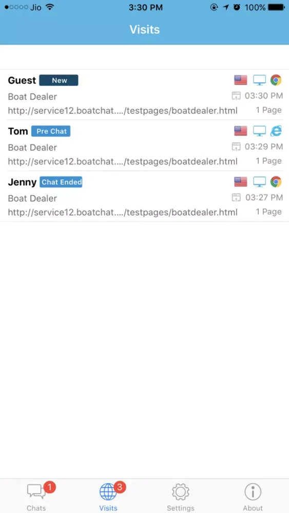 Screenshot di BoatChat Mobile Chat