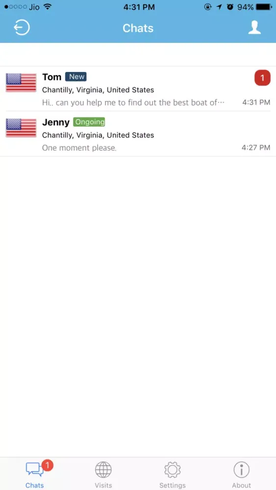 Screenshot di BoatChat Mobile Chat