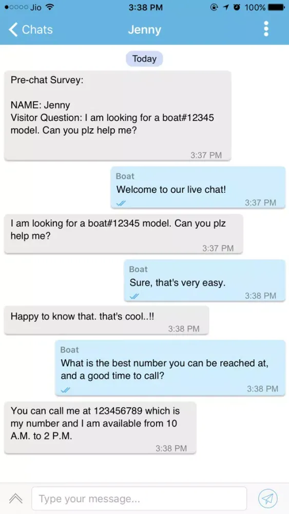 Screenshot di BoatChat Mobile Chat